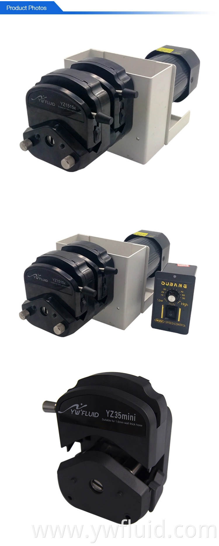 YWfluid large flow Laboratory peristaltic pump Used in Drip irrigation Suitable for viscous Non-viscous liquid transfer